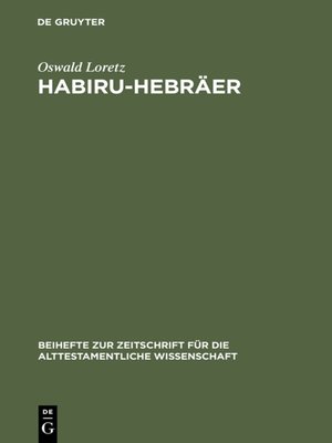 cover image of Habiru-Hebräer
